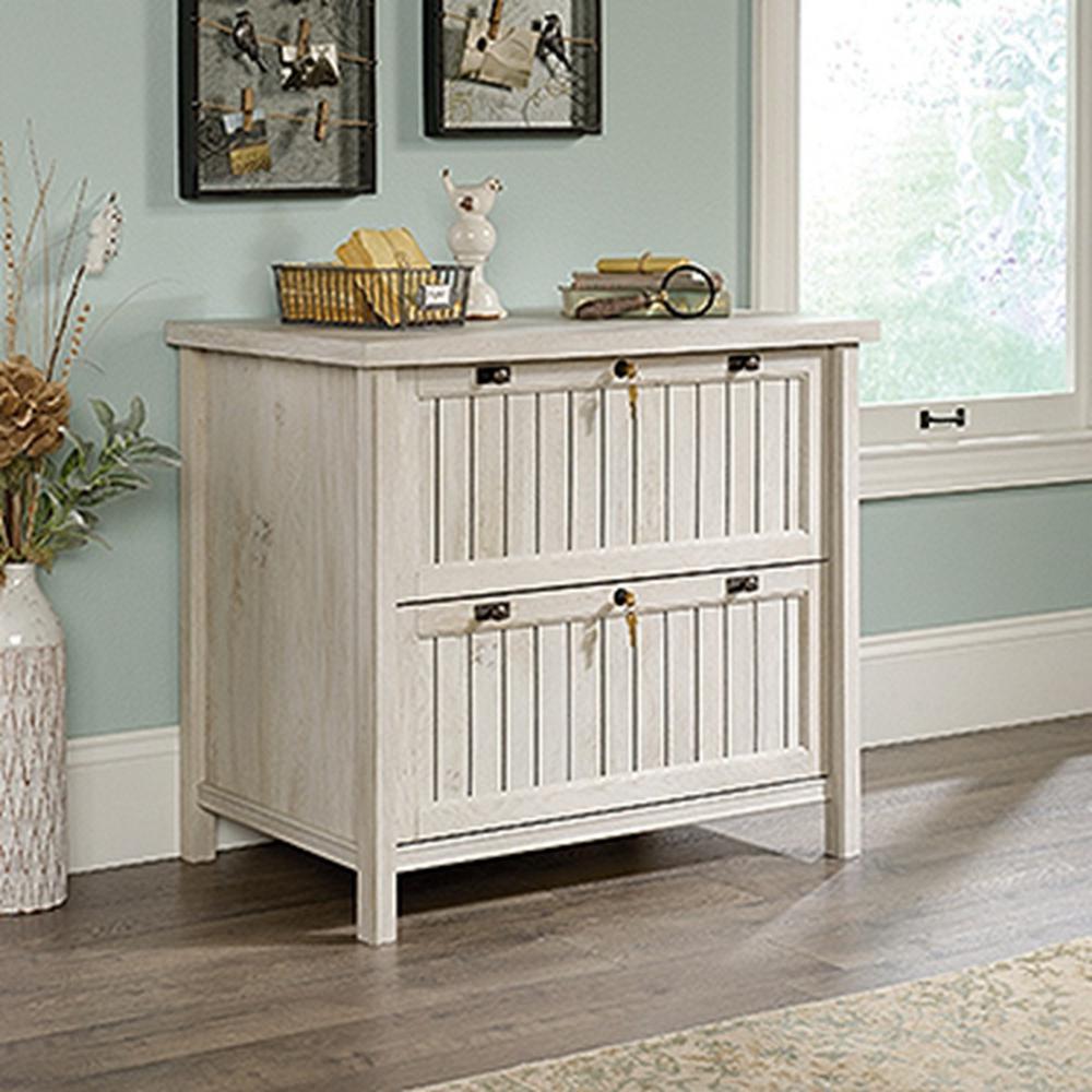 Sauder Costa Lateral File, Chalked Chestnut Finish