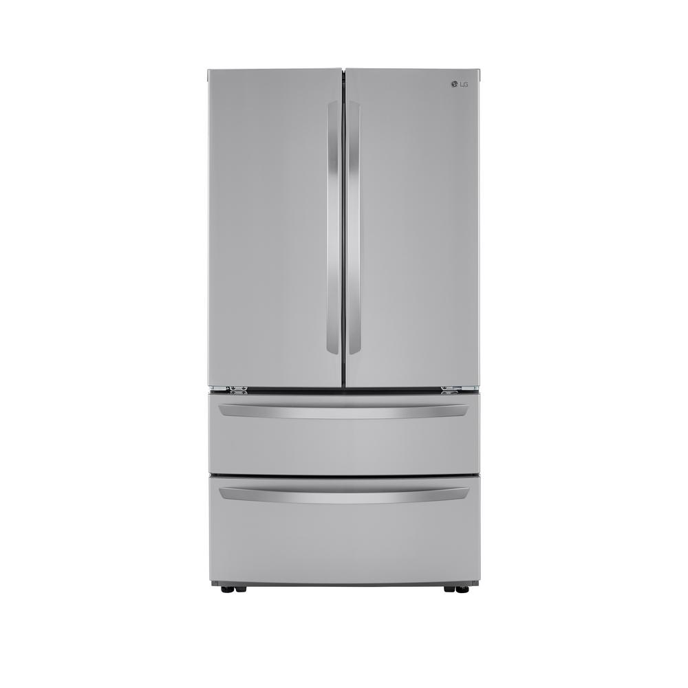 LG Electronics 23 cu. ft. Four Door French Door Refrigerator with 2 Freezer Drawers in