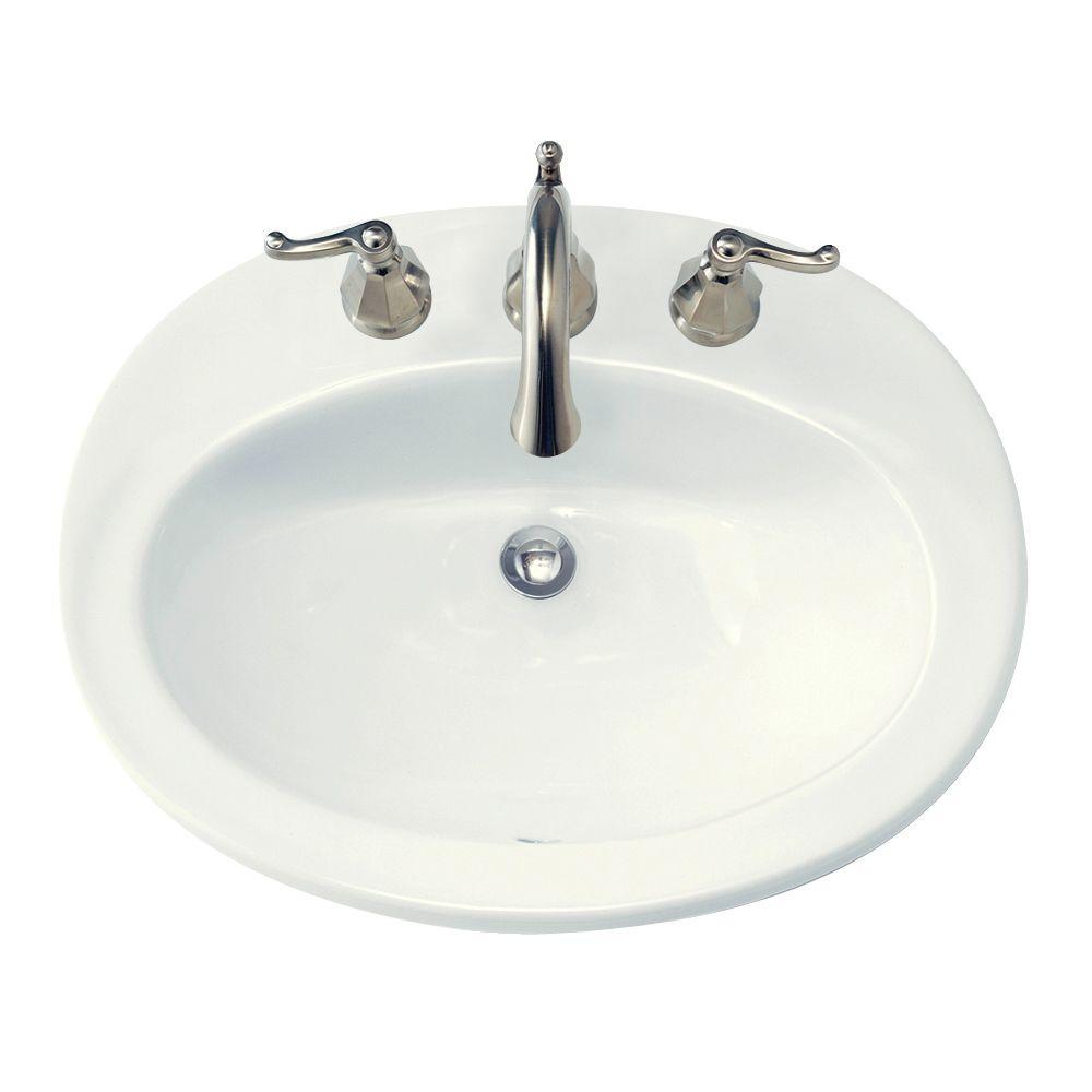 American Standard Drop In Bathroom Sinks The Piazza Self Bathroom Sink