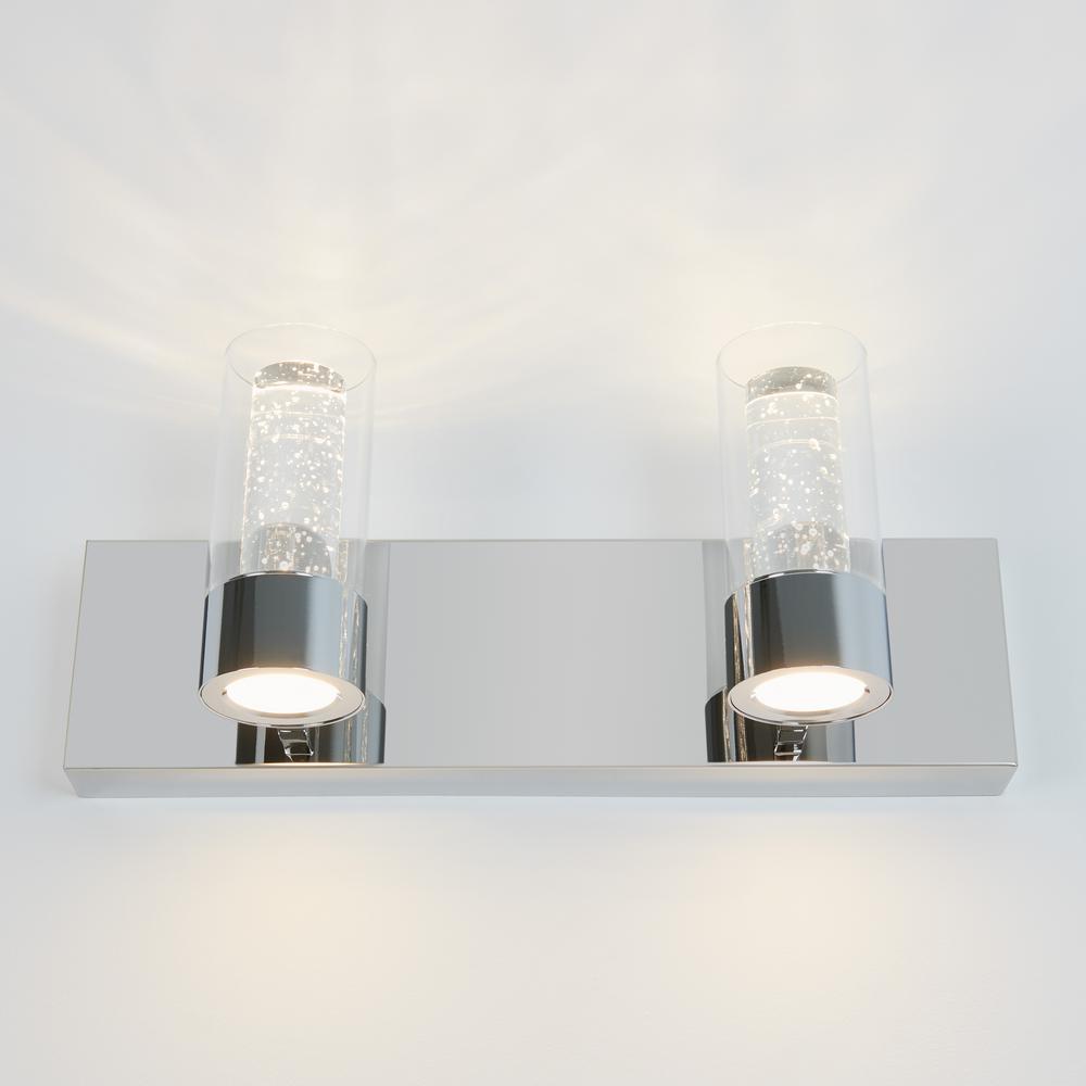 Artika Essence 15.9 in Chrome LED Vanity Light Bar with Bubble Glass New
