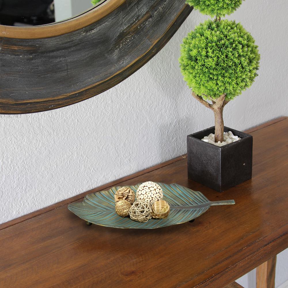 Stratton Home Decor Metal Leaf Table Top S07670 The Depot Stratton Home Decor Metal Leaf Table Top