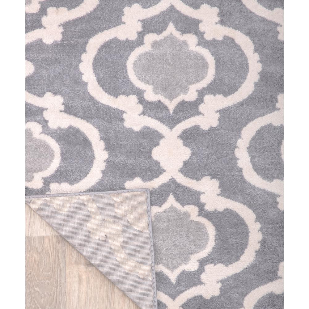 World Rug Gallery Moroccan Trellis Contemporary Dark Gray 2 X 7