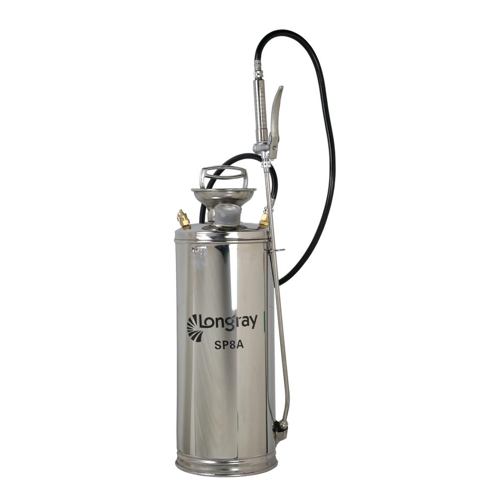 Longray 2 Gal. Stainless Steel Sprayer-SP8A - The Home Depot Pump Sprayer Won T Build Pressure
