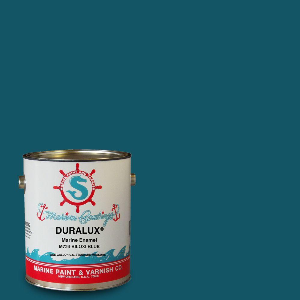 Duralux Marine Paint 1 Gal Biloxi Blue Enamel M724 The Duralux Marine Paint 1 Gal Biloxi Blue Enamel