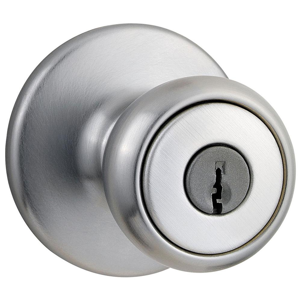 chrome front door knobs