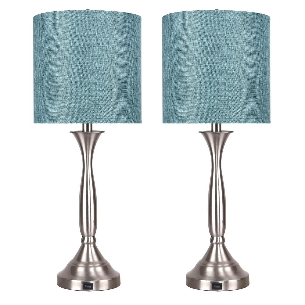 dark teal table lamp