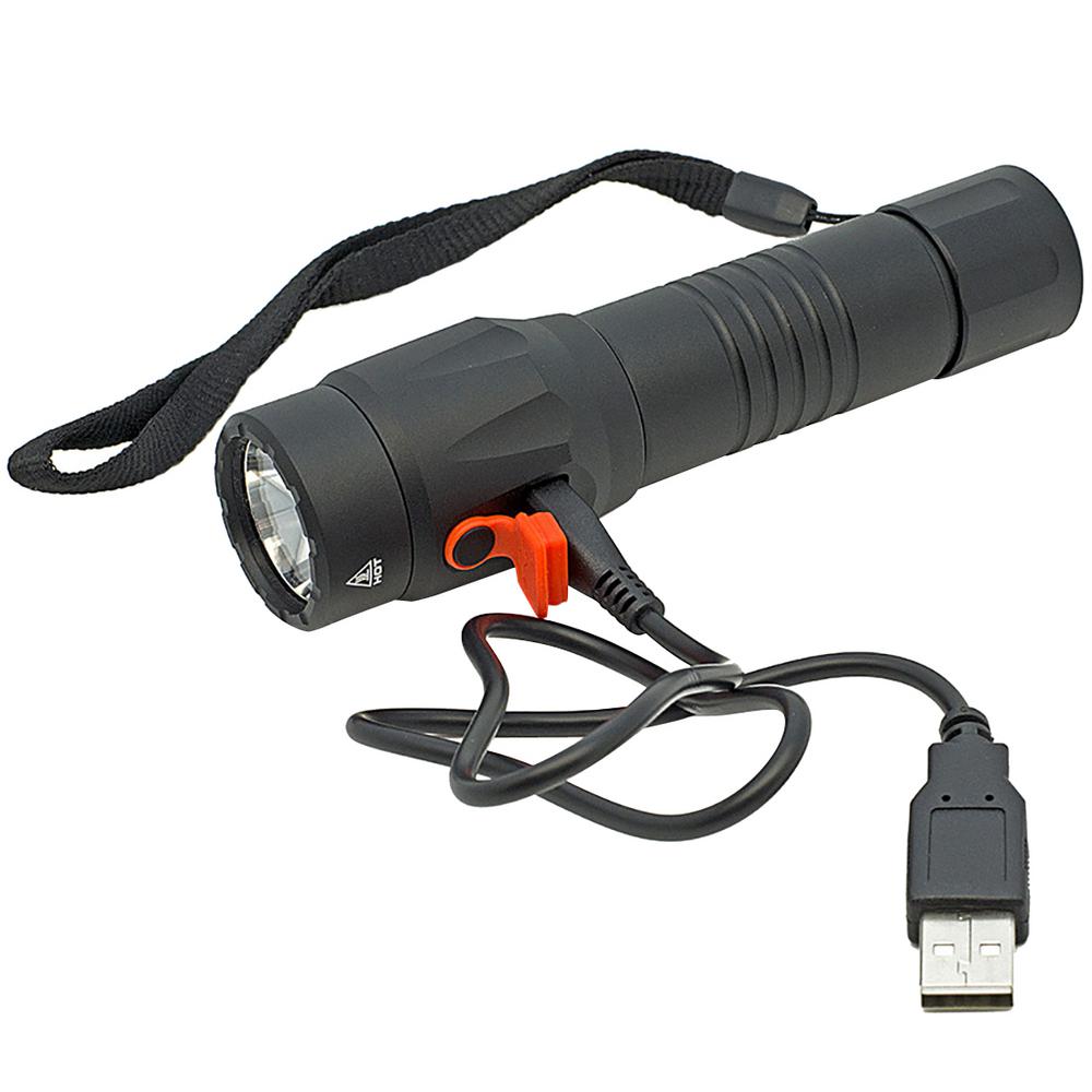 Unilite USB Rechargeable Submersible FlashlightHVFL9R The Home Depot