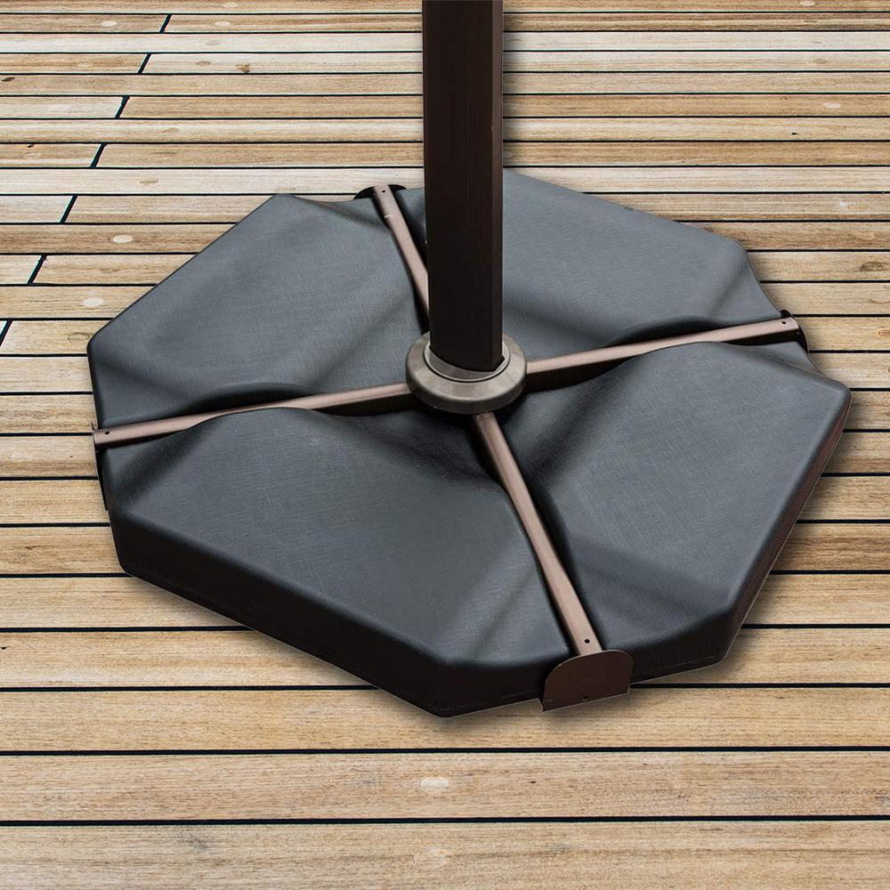 Abba Patio 260 Lbs Plastic Patio Umbrella Base Weights In Black Apbase6b N The Home Depot