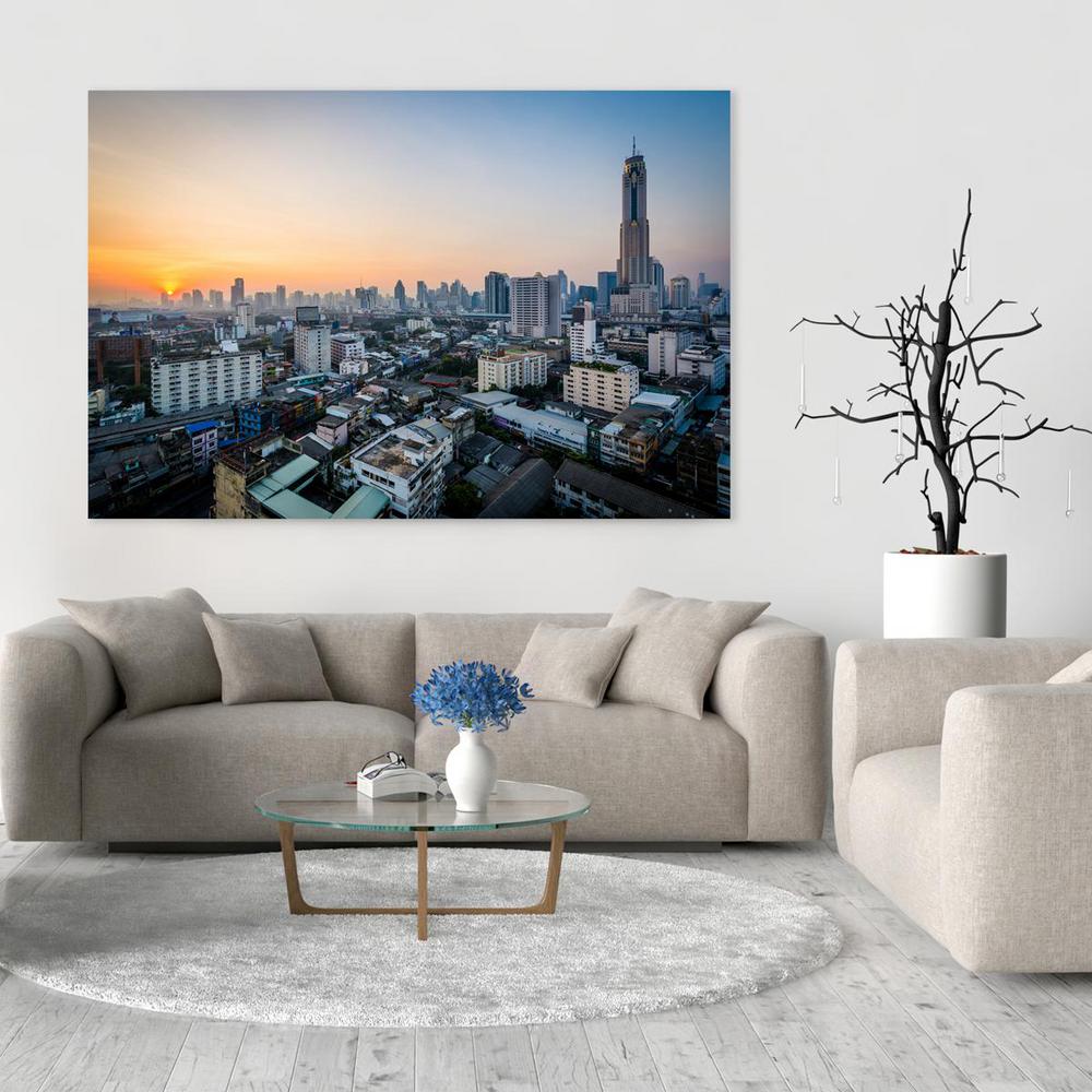 24 In X 36 Sunrise View Over Bangkok Thailand Printed Metal Sunrise View Over Bangkok Thailand Printed Metal Wall Art Fl 04 Mp 24 The Home Depot