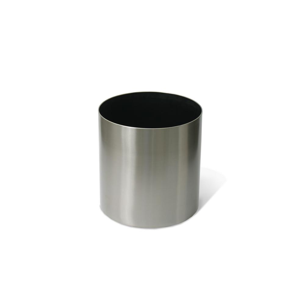 Algreen 12 In X Stainless Steel Round Straight Planter 29530 Stainless Steel Round Straight Planter