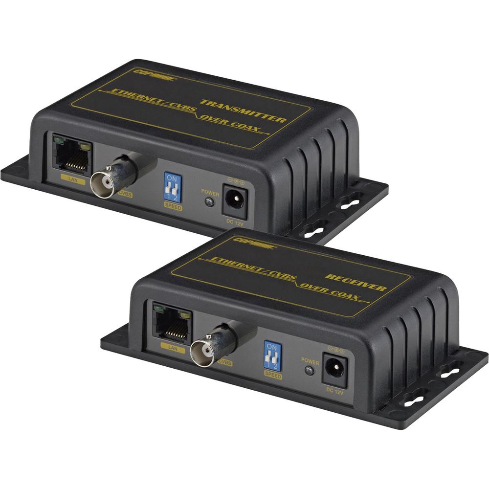 SPT IP LAN and Analog Over Coax Transceiver Extender in Black15EOC02K