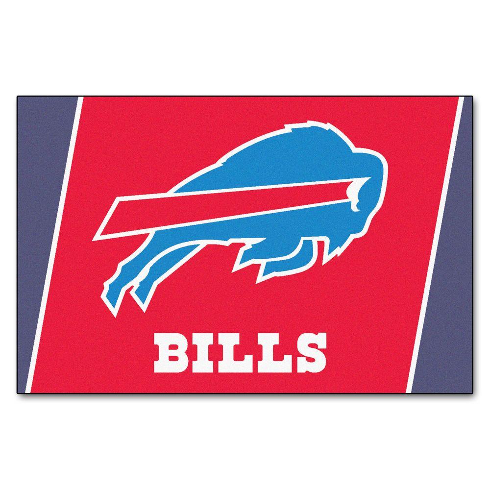 Fanmats Buffalo Bills 5 Ft X 8 Area Rug 6562 The Home Depot Fanmats Buffalo Bills 5 Ft X 8 Area Rug
