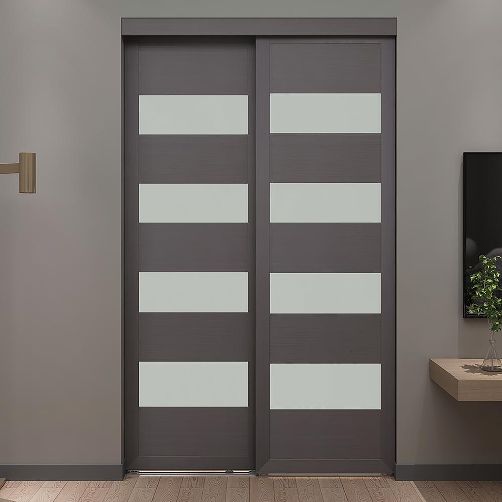 Indoor Studio 48 In X 80 5 4 Lite Grey Mdf Frosted Sliding Closet Door E04880co454 The Home Depot - Quadro Glass Sliding Closet Doors With Installation Hardware Kit Indoor Studio 48 In X 80 5 4 Lite Grey Mdf Frosted Sliding Closet Door E04880co454 The Home Depot - Quadro Glass Sliding Closet Doors With Installation Hardware Kit