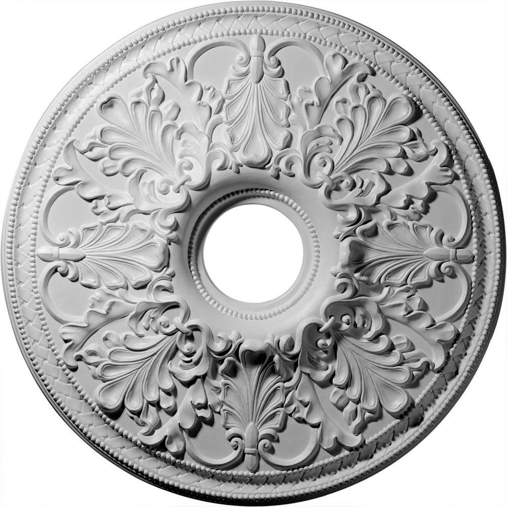 ekena millwork cm42x28as ashford ceiling medallion 42 3//4w x 28 7//8h x 1p facto