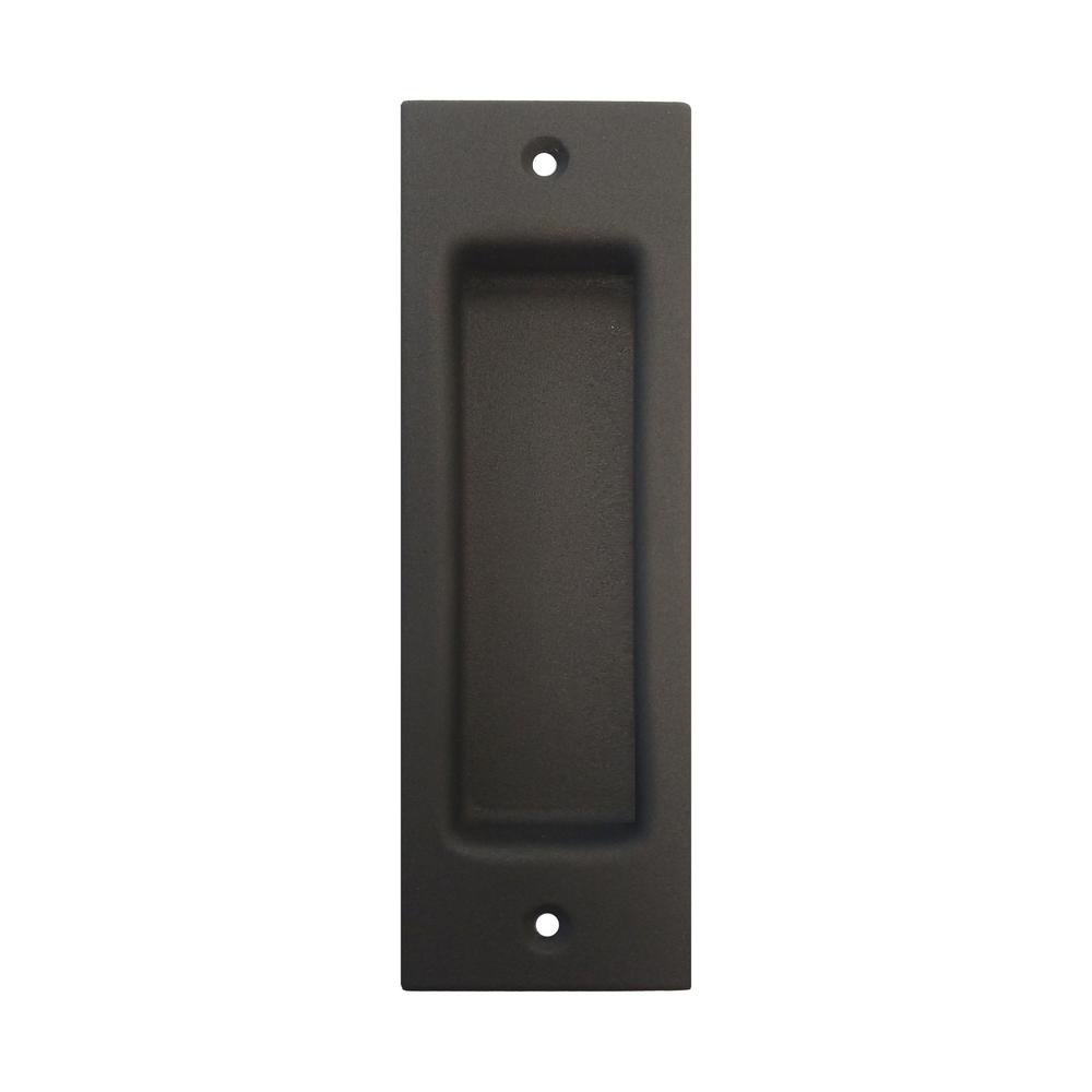 Pacific Entries 6 1 2 In X 2 1 8 In Oil Rubbed Bronze Flush Pull Sliding Door Handle Fhandle 10b The Home Depot