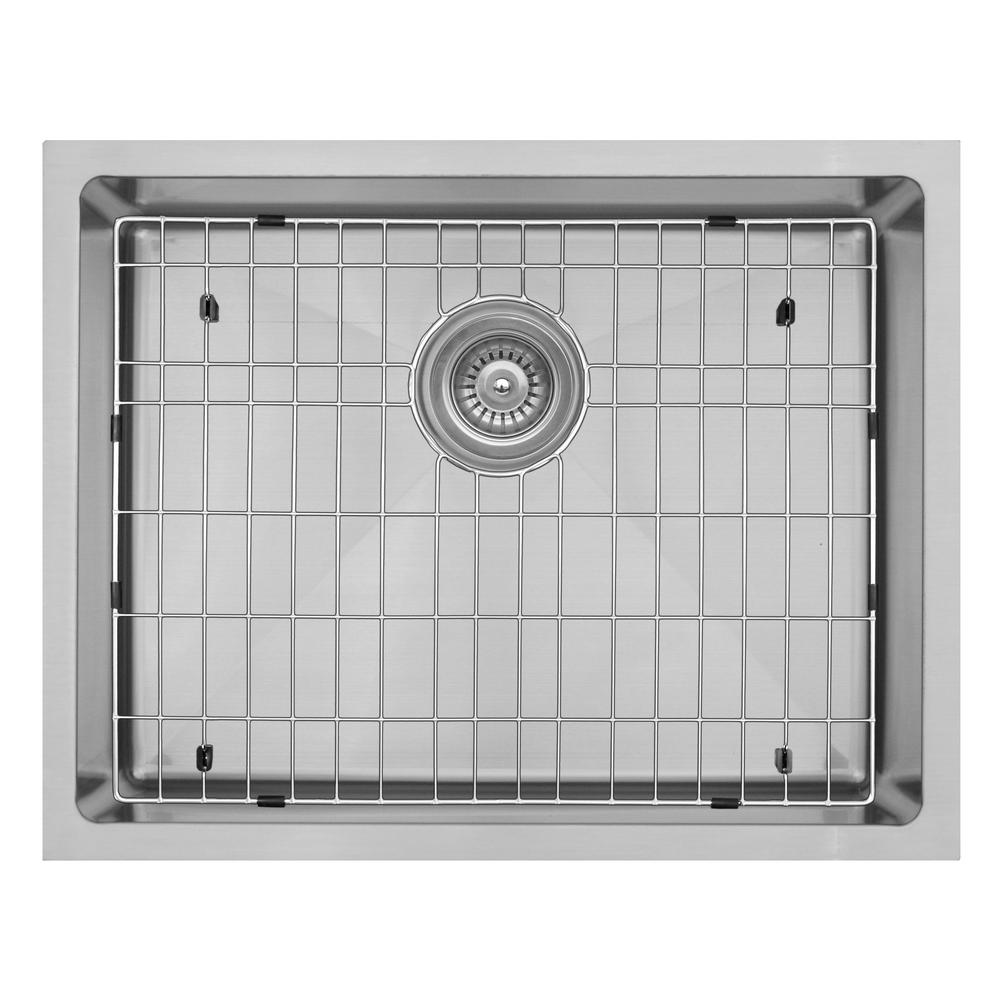 Karran Stainless Steel 23 in. Large Single Bowl Undermount Kitchen Sink