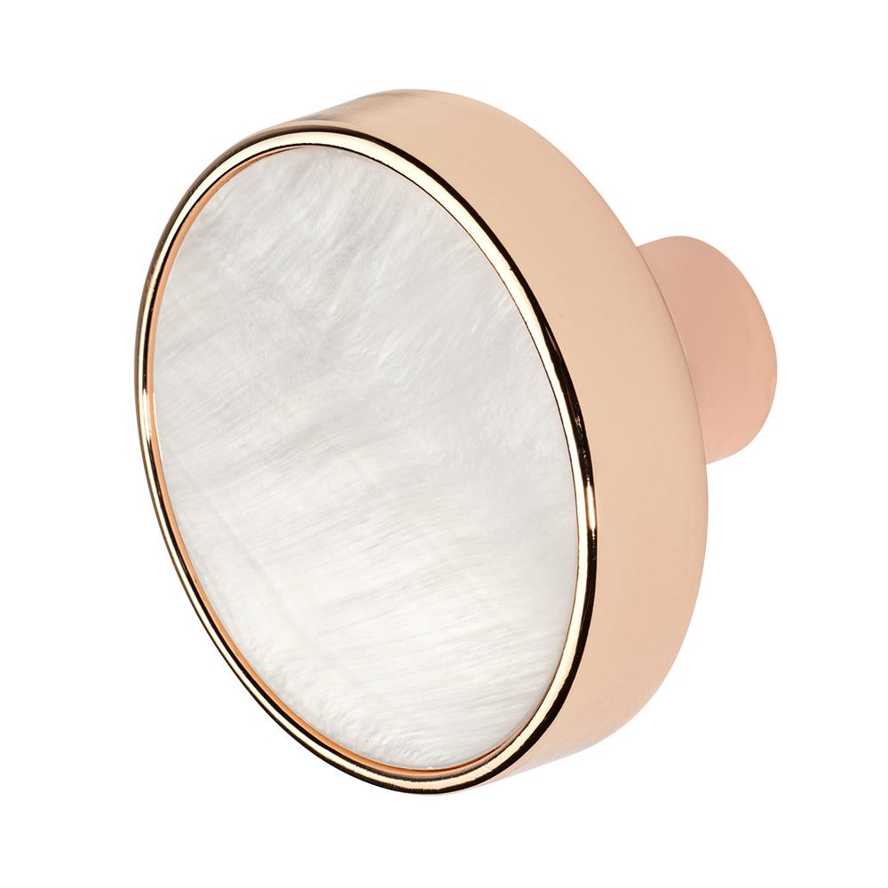Wisdom Stone Pearl 1 3 8 In Rose Gold Cabinet Knob 4226rg The