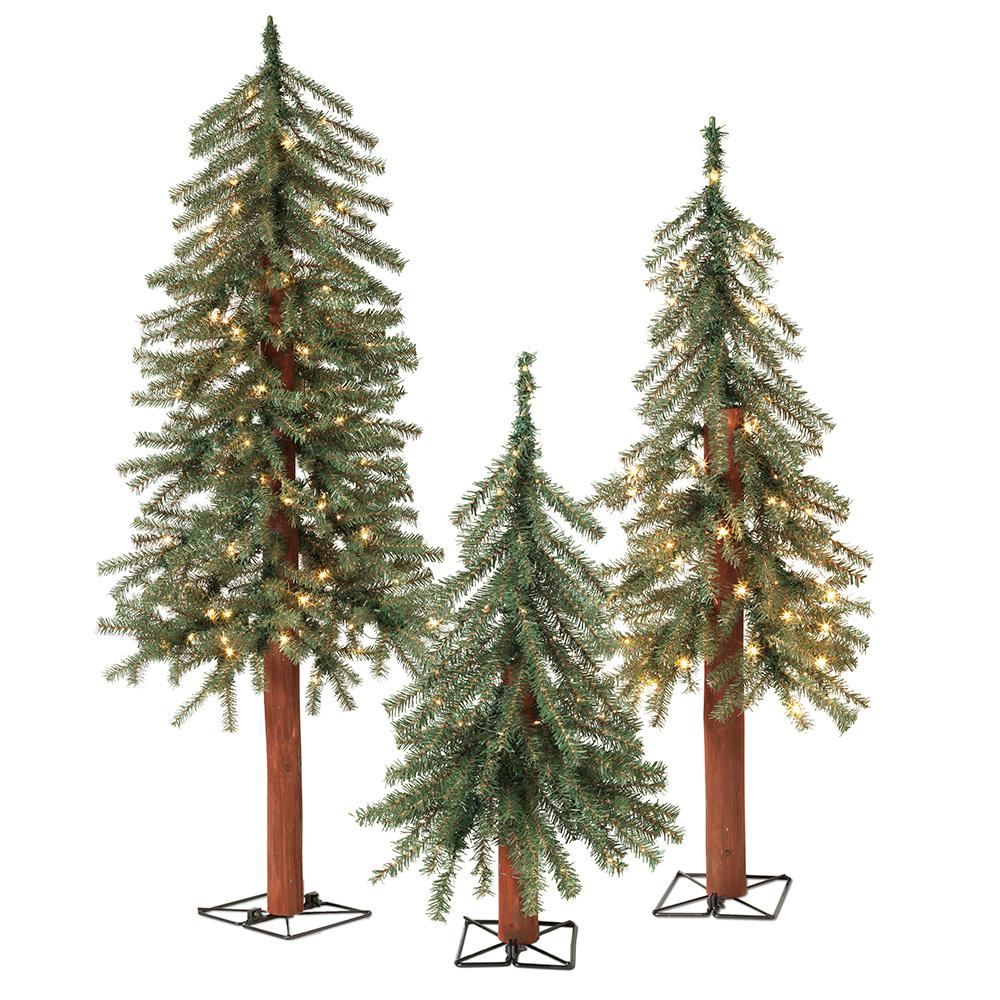 Sterling 2 ft., 3 ft., and 4 ft. Pre Lit Alpine Artificial Christmas