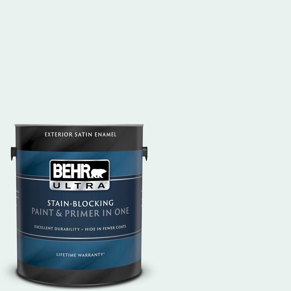 BEHR ULTRA 1 gal. WB520 Glacial Tint Satin Enamel