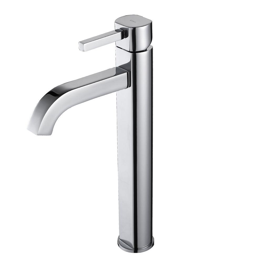 Kraus Ramus Single Hole Single Handle Vessel Bathroom Faucet In