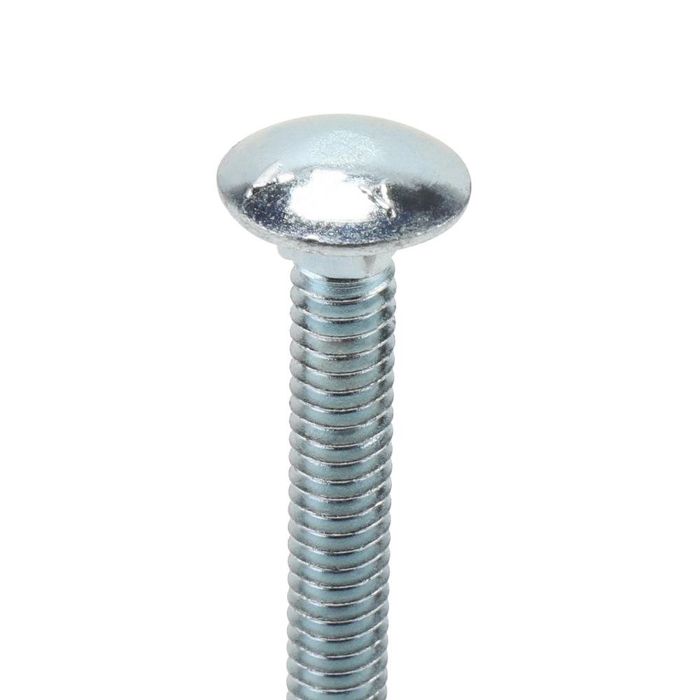 Square Neck Round Head Part Thread A307 Steel 60 pcs Carriage Bolts 1//2-13 X 7 Zinc