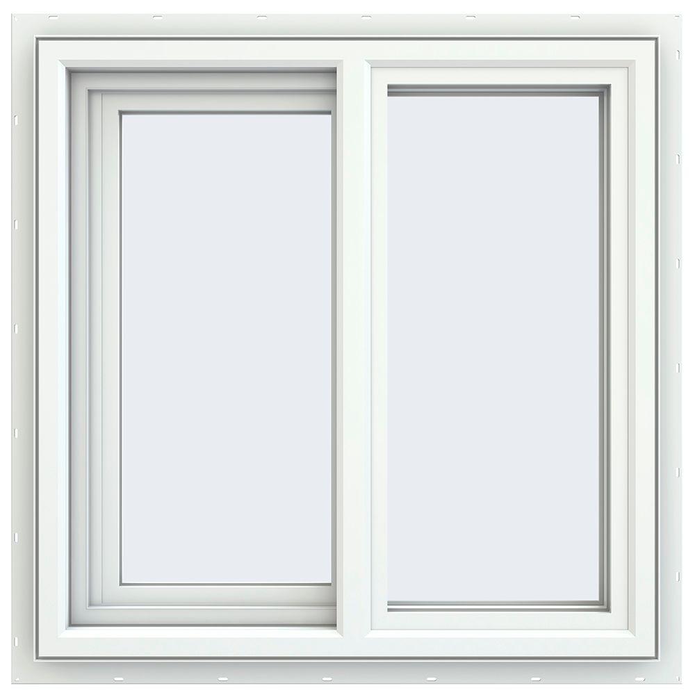 White Casement Windows In A 1 5 3 5 1 5 Configuration The Middle Window Is Fixed Learn More Casement Windows Window Trim Exterior Casement
