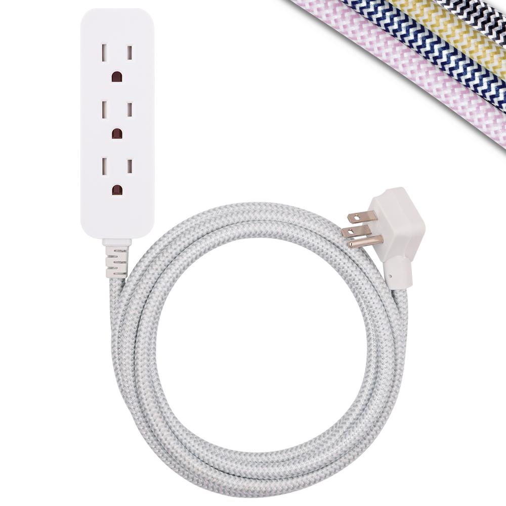 Cordinate 10 ft. Decor Extension Cord with 3 Grounded