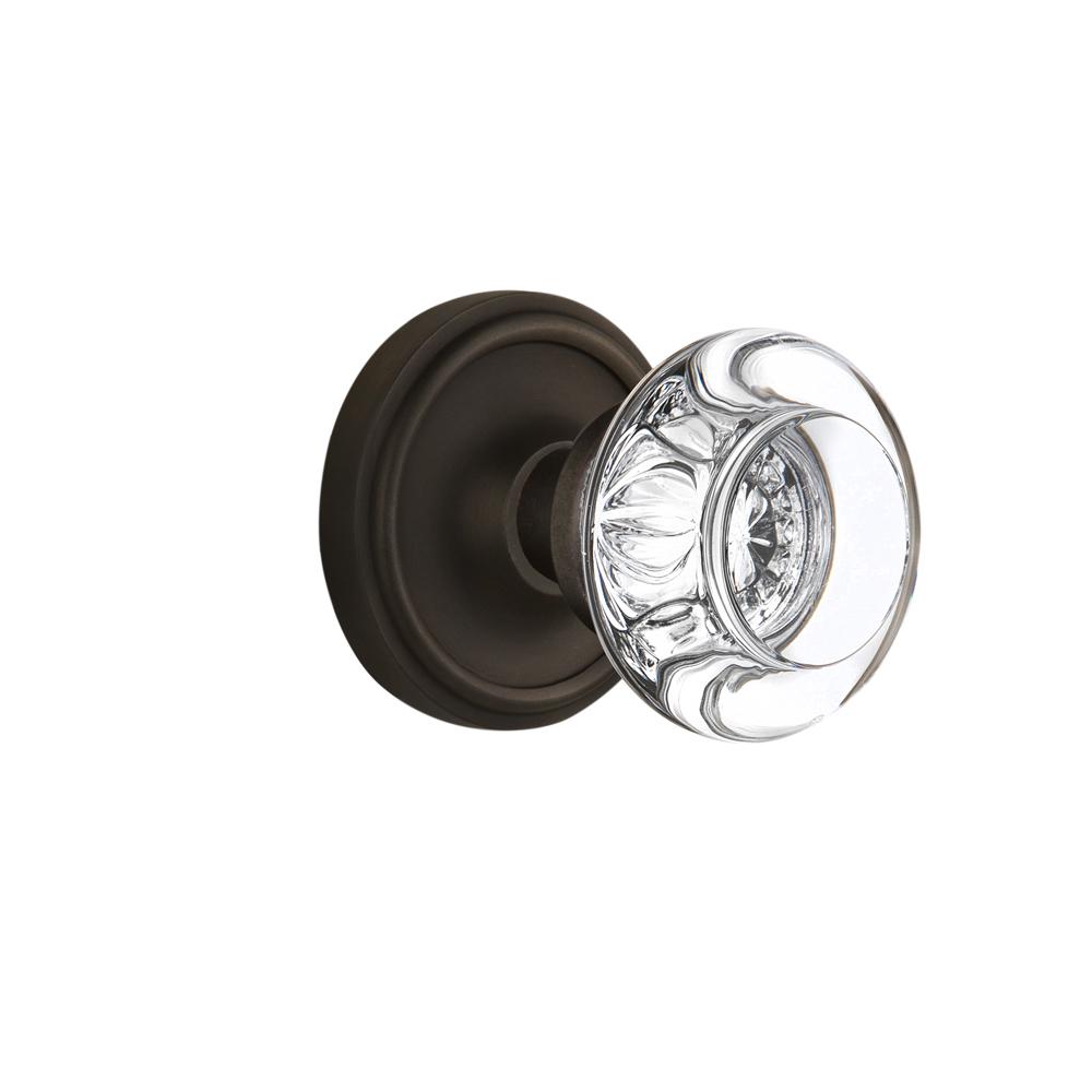 Nostalgic Warehouse Classic Rosette Double Dummy Round Clear
