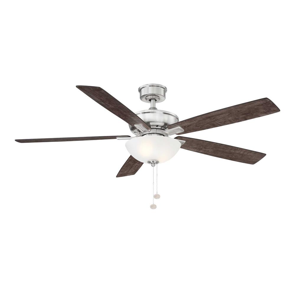 Home Furniture Diy Ceiling Fan Brookedale Ii 60 In Brushed
