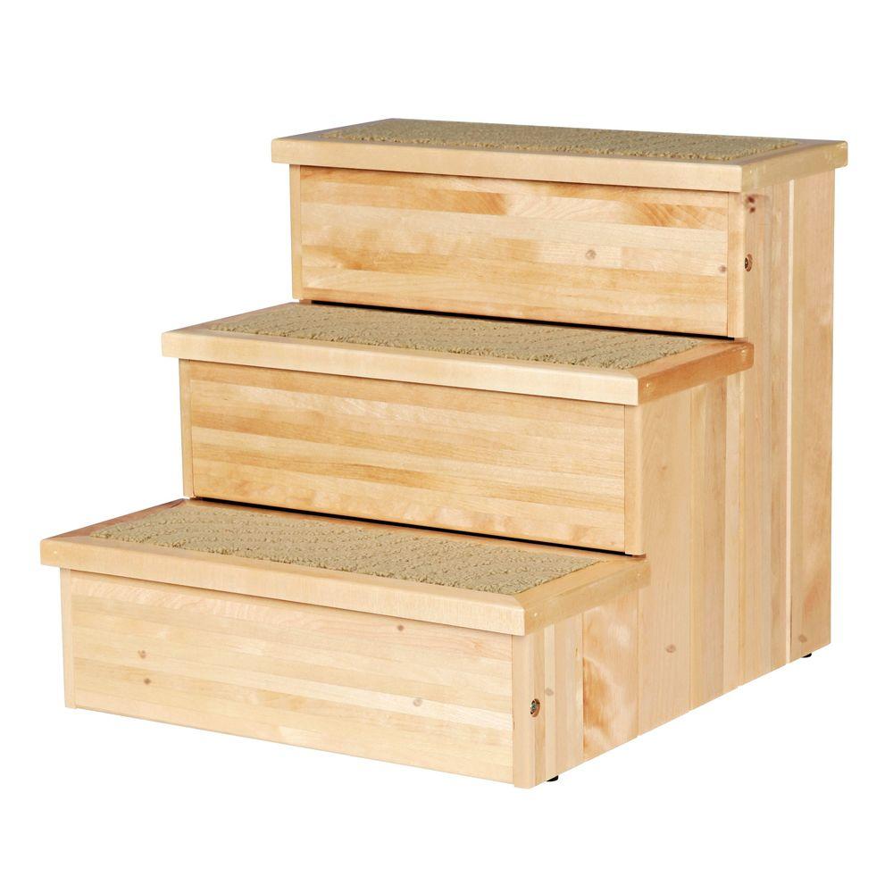 TRIXIE Natural Birch Wooden Pet Stairs 