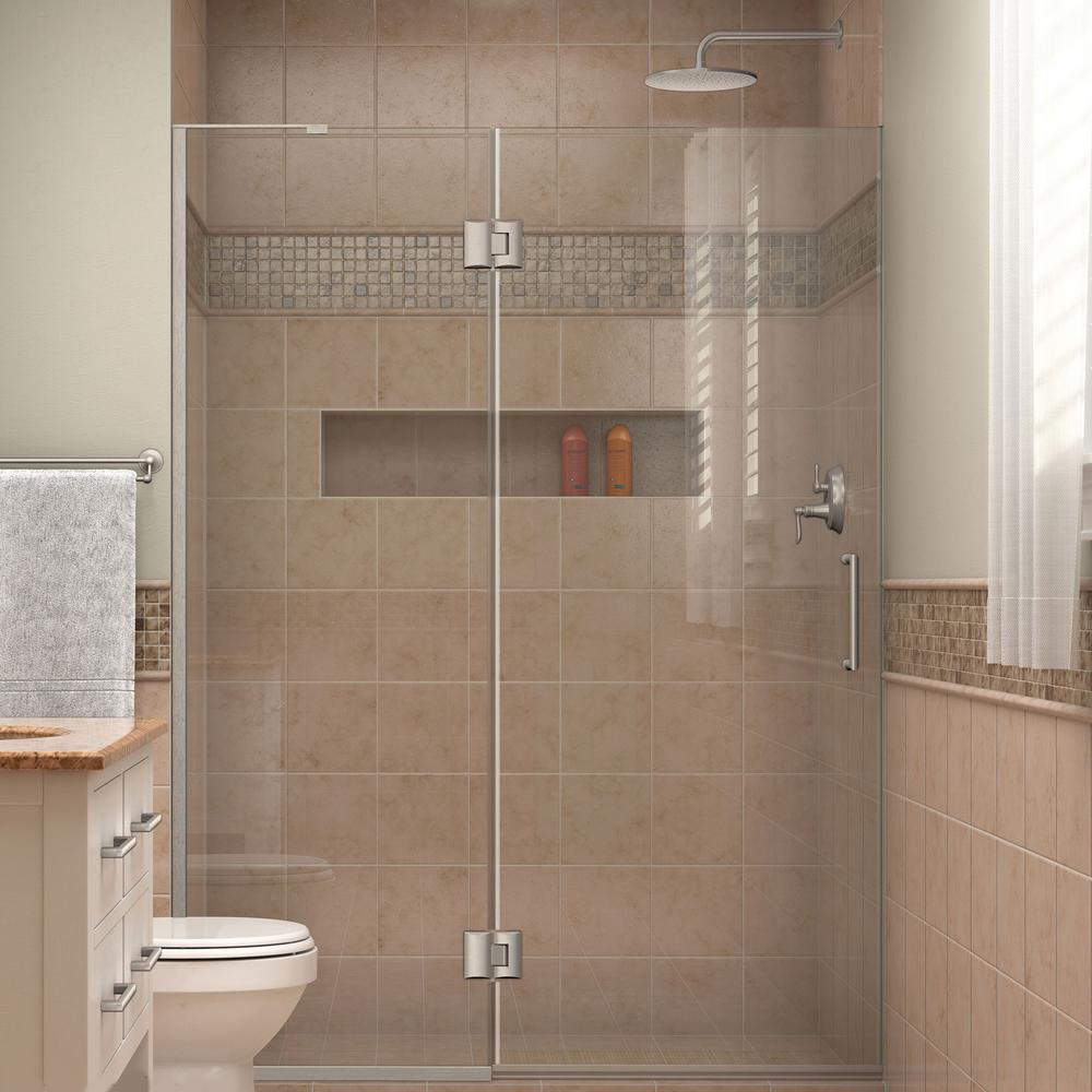 DreamLine Unidoor X 47 in x 72 in Frameless Pivot Shower