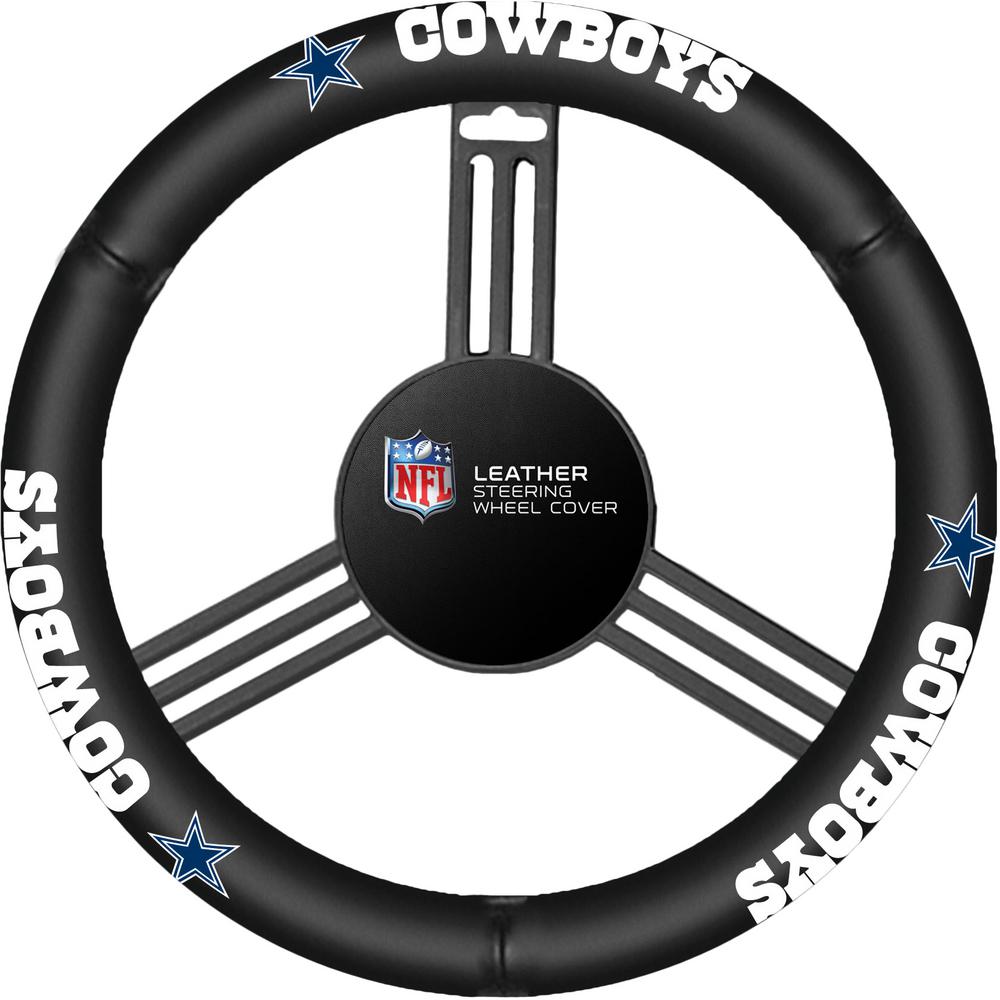 Fremont Die NFL Dallas Cowboys Leather Steering Wheel Cover98103 The