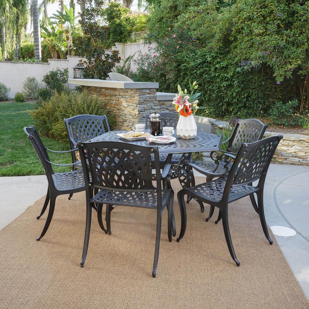 Hexagon Patio Dining Furniture Patio Furniture The Home Depot