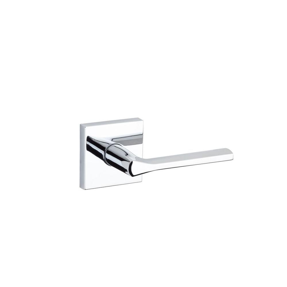 Kwikset Lisbon Polished Chrome Square Passage Hall/Closet Door Lever154LSL SQT 26 6 The Home