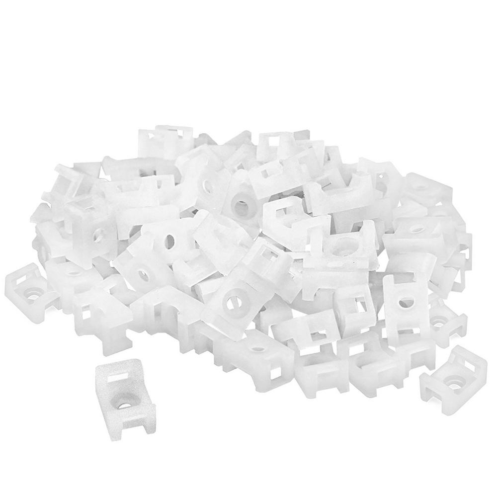 QualGear Cable Tie Mounts, (100Pieces), WhiteCM2W100P The Home Depot