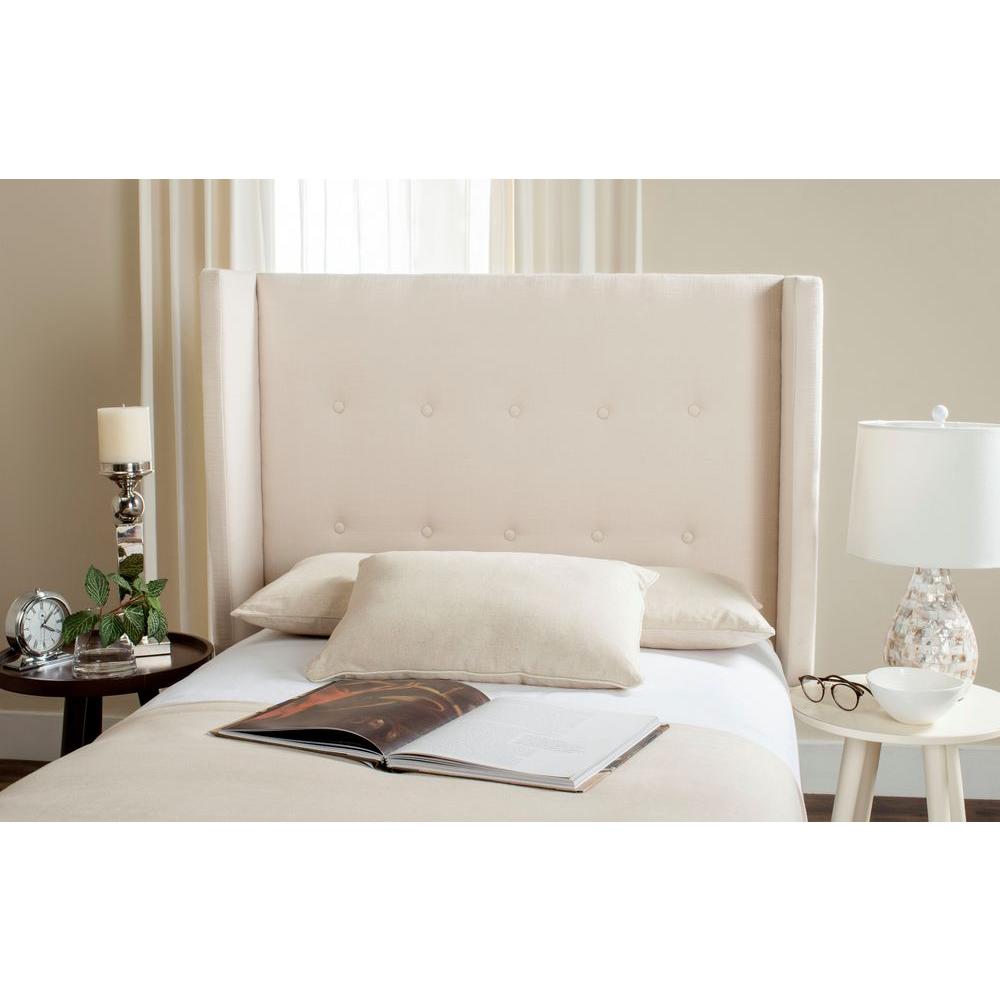 Safavieh Damon Beige Twin HeadboardMCR4046AT The Home Depot