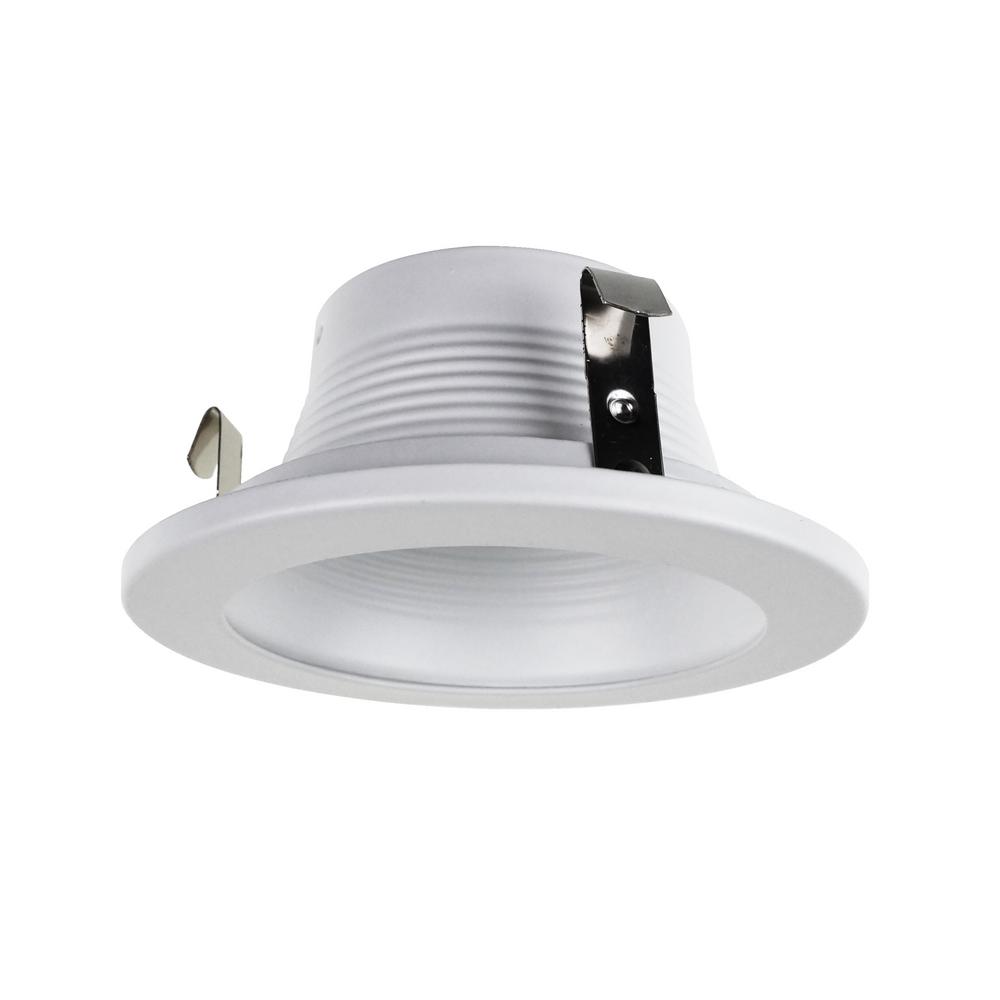 NICOR NICOR 4 in. White Recessed Baffle Trim19502WH The Home Depot