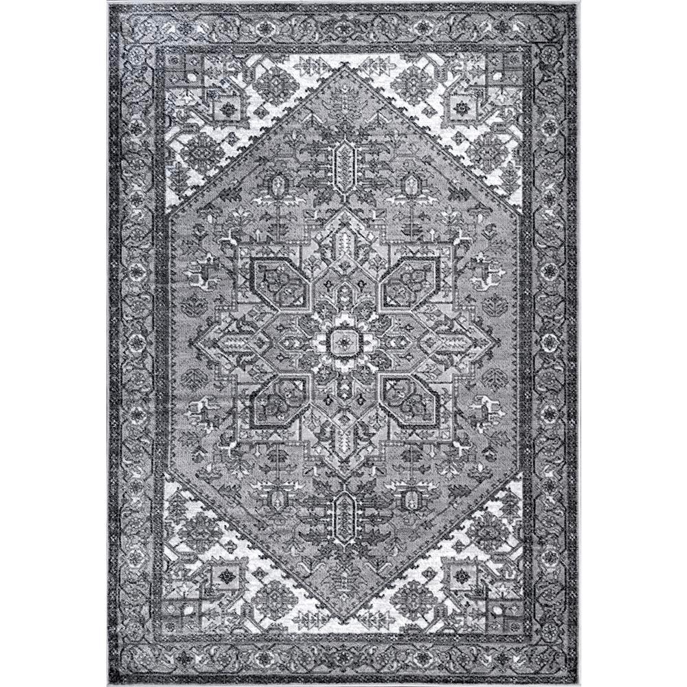 Nuloom Transitional Medallion Sara Gray 5 Ft X 8 Area Rug Transitional Medallion Sara Gray 5 Ft X 8 Area Rug