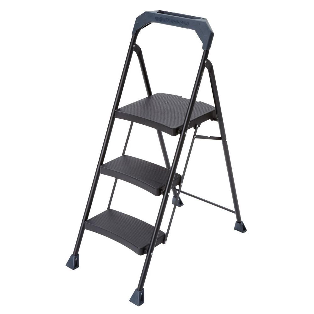 Gorilla Ladders 3-Step Steel Ladder with 250 lb. Load Capacity Type I ...