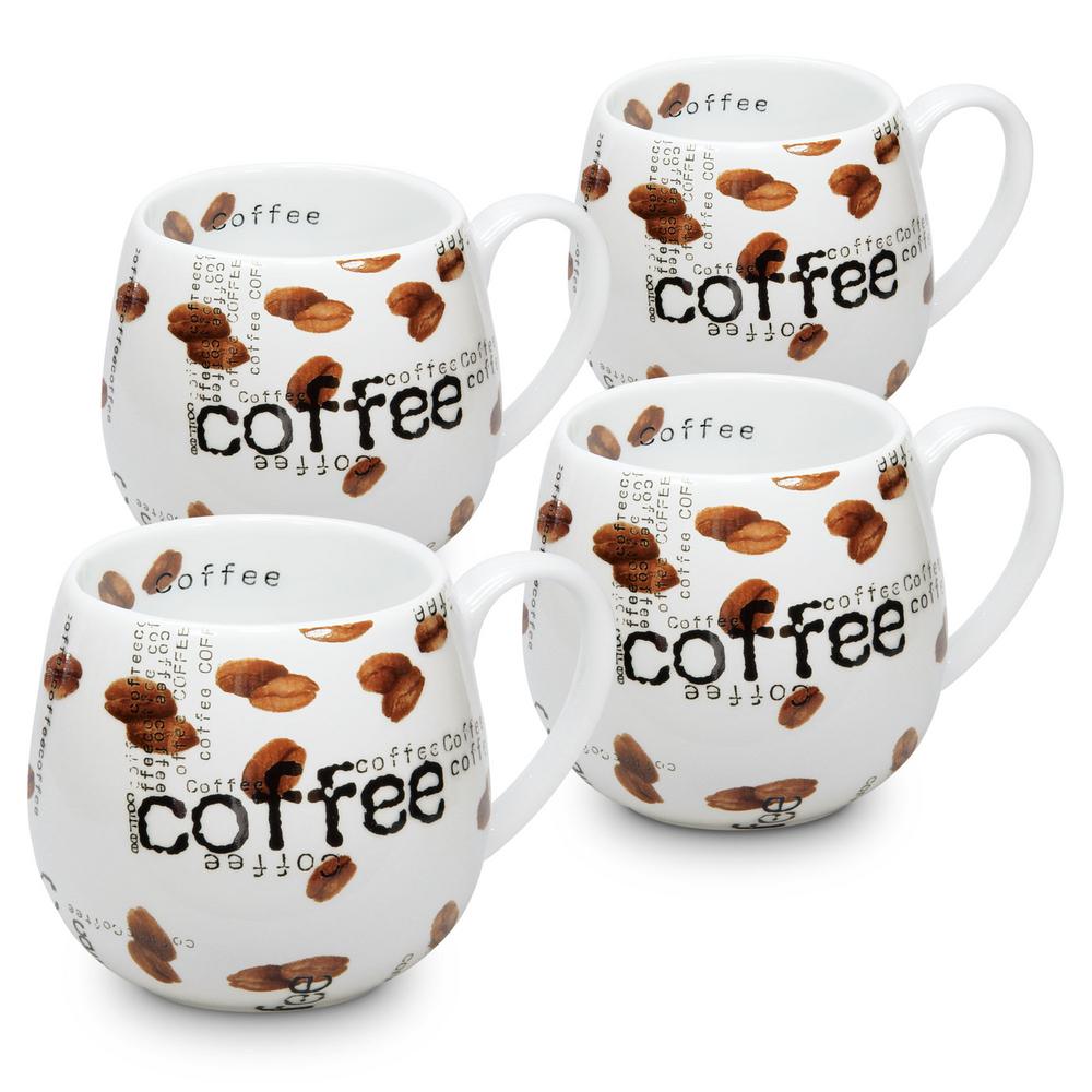 Konitz 4Piece Mug of Knowledge Biology Porcelain Mug Set 4413301824