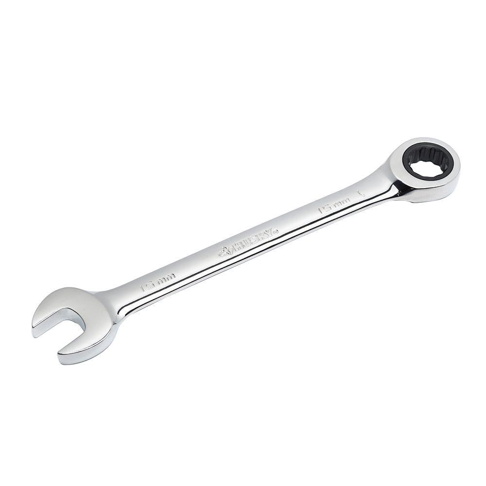 Husky 15 mm 12-Point Metric Ratcheting Combination Wrench-HRW15MM - The ...