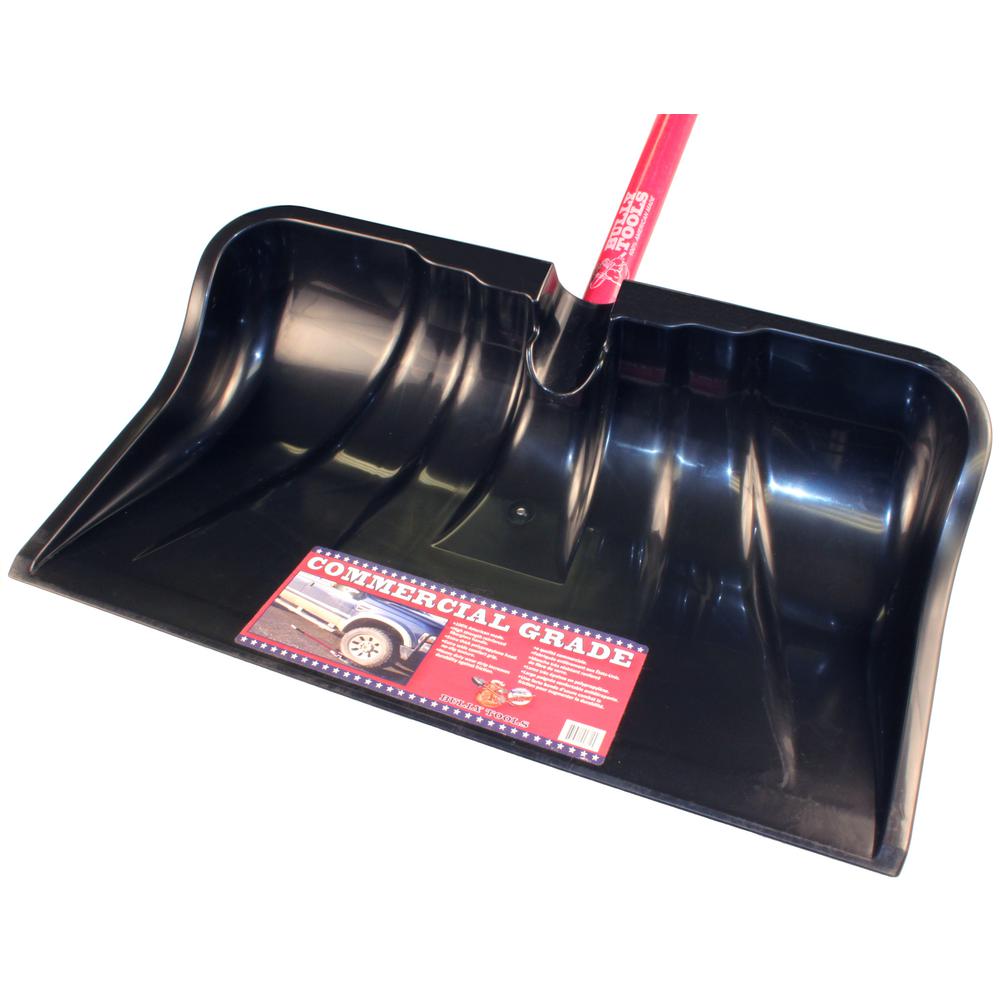 Snow Shovel 22" Fiberglass Extra Wide Grip Handle 22" Scoop Manufactured Strong 735390928145 eBay