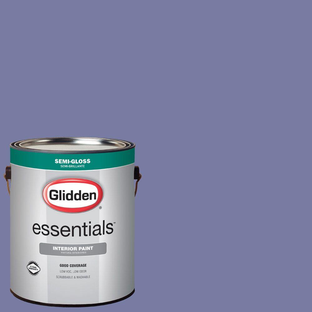 Glidden Essentials 1 gal. HDGV41D Purple Twilight SemiGloss Interior PaintHDGV41DE01SN The