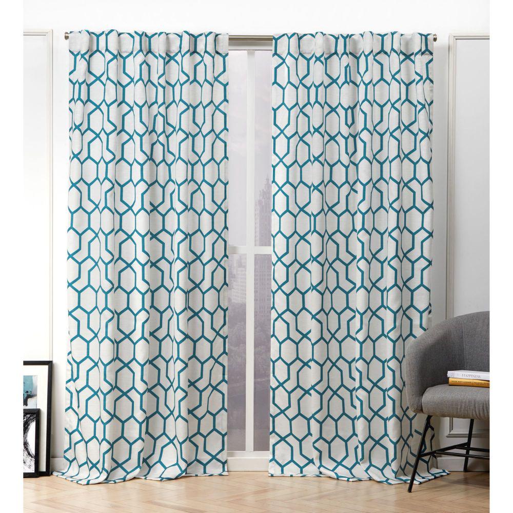 Nicole Miller Back Tab Curtains Drapes Window Treatments