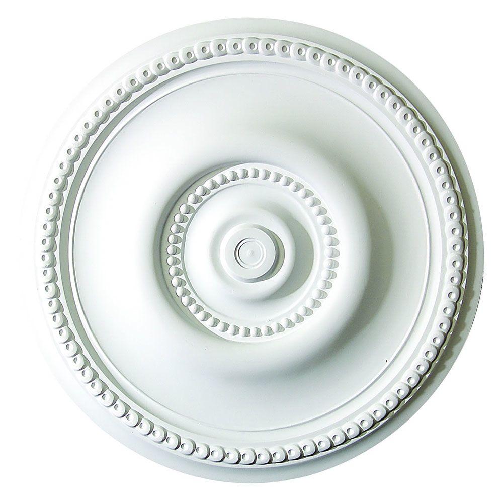 American Pro Decor 20 1 2 In X 1 1 2 In Running Rosette And Dots Polyurethane Ceiling Medallion