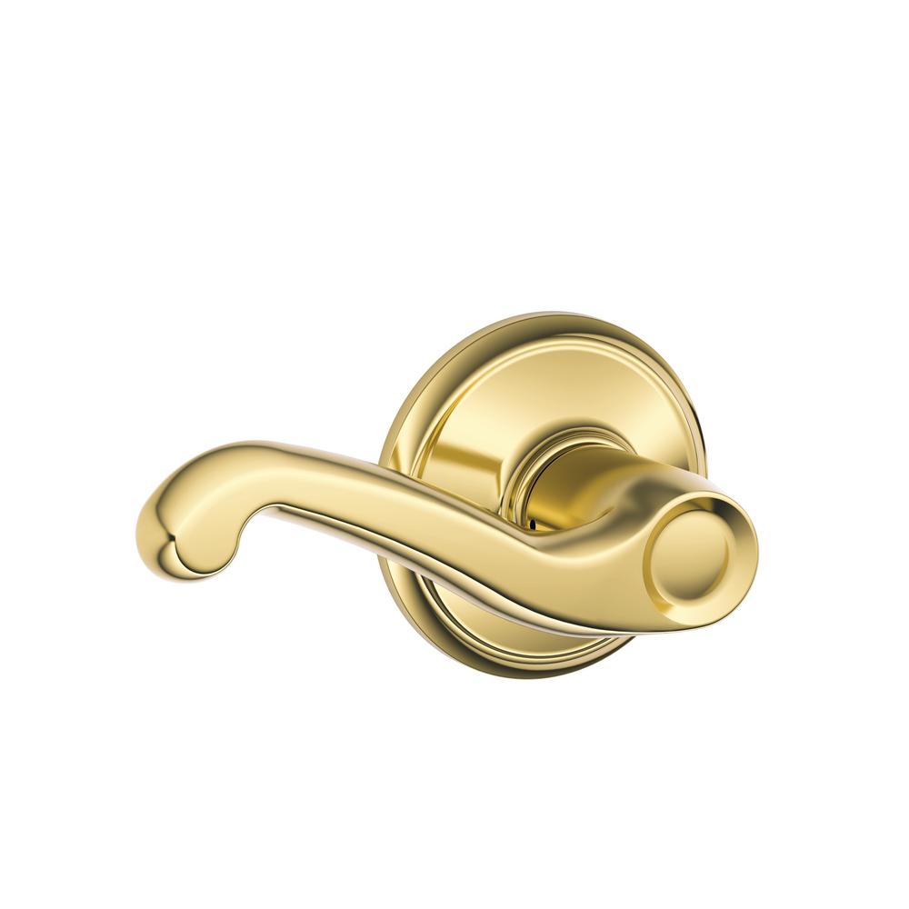 brass door lever handles