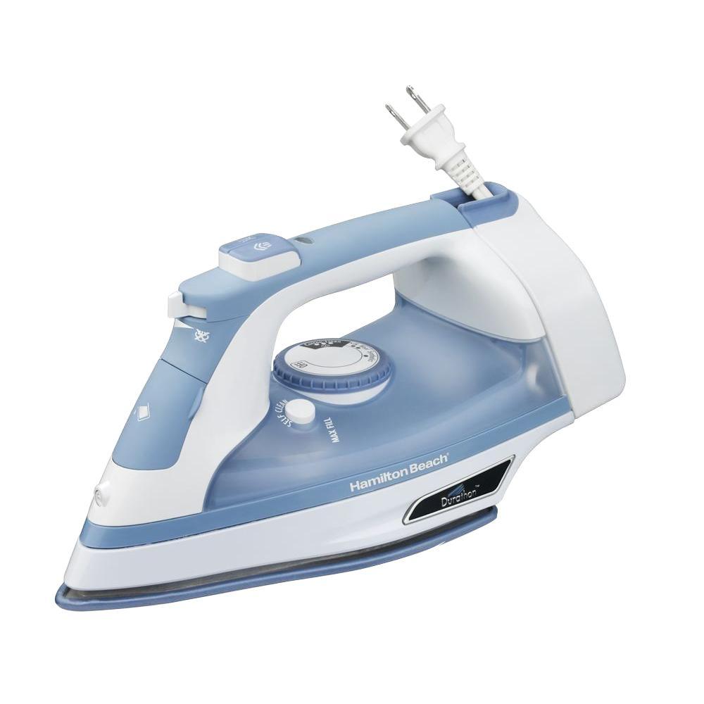 Hamilton Beach Durathon Garment Iron 19701 with Retrac Cord Light Blue