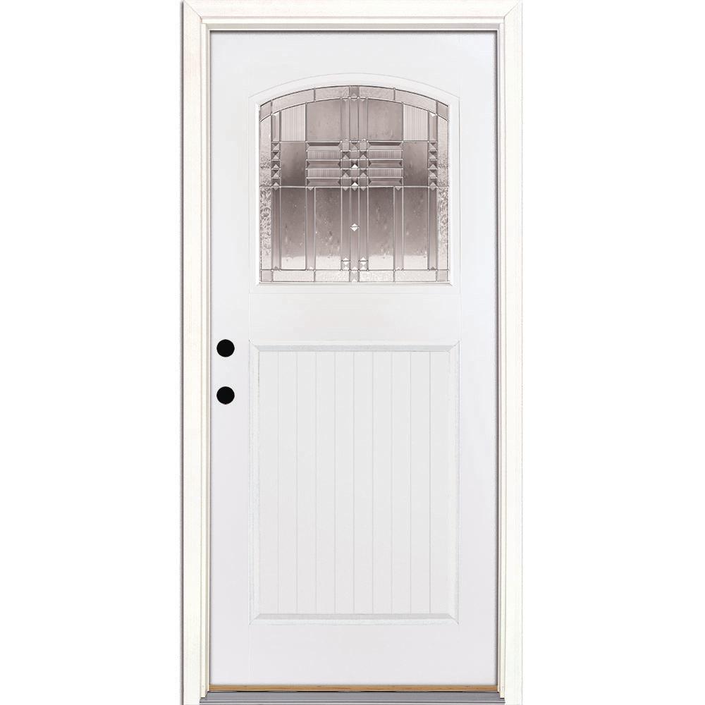 Feather River Doors 37 5 In X 81 625 In Monroe Zinc Craft Arch 1