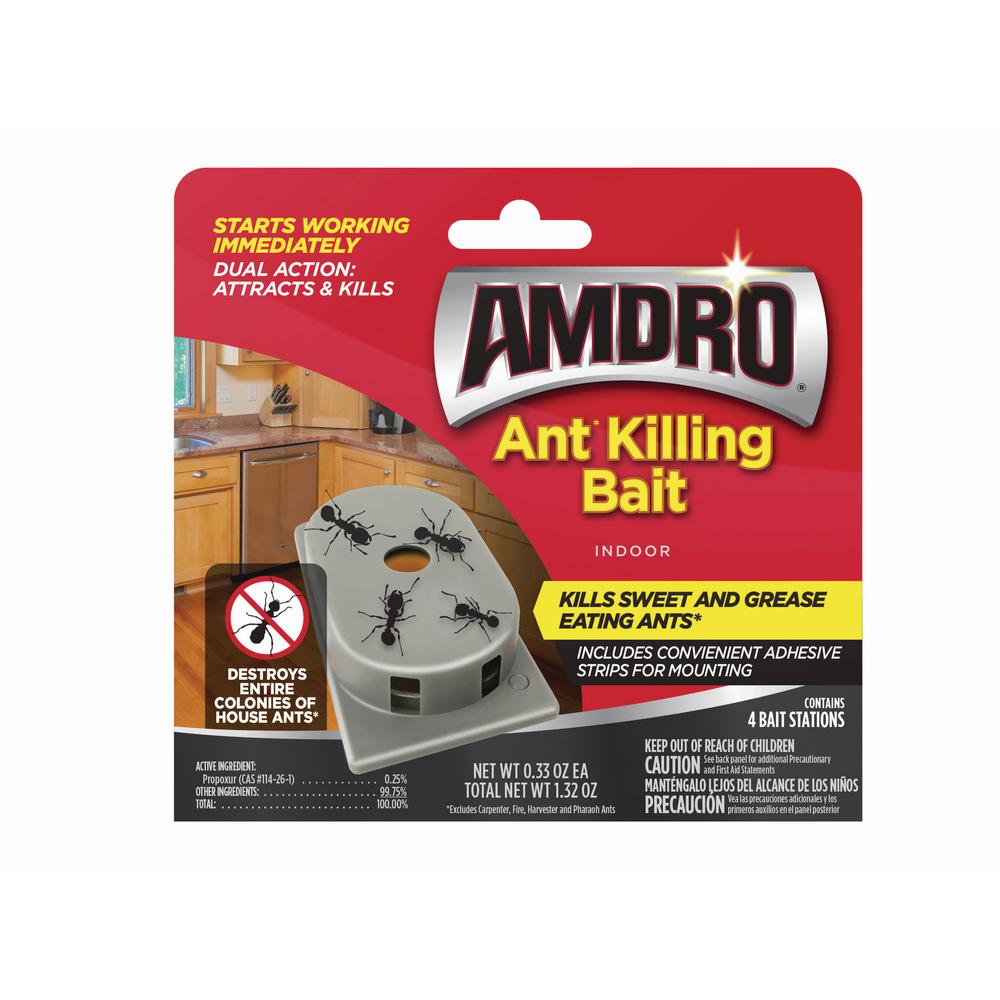 AMDRO Kills Ants Bait Station (4Pack)100531827 The Home Depot