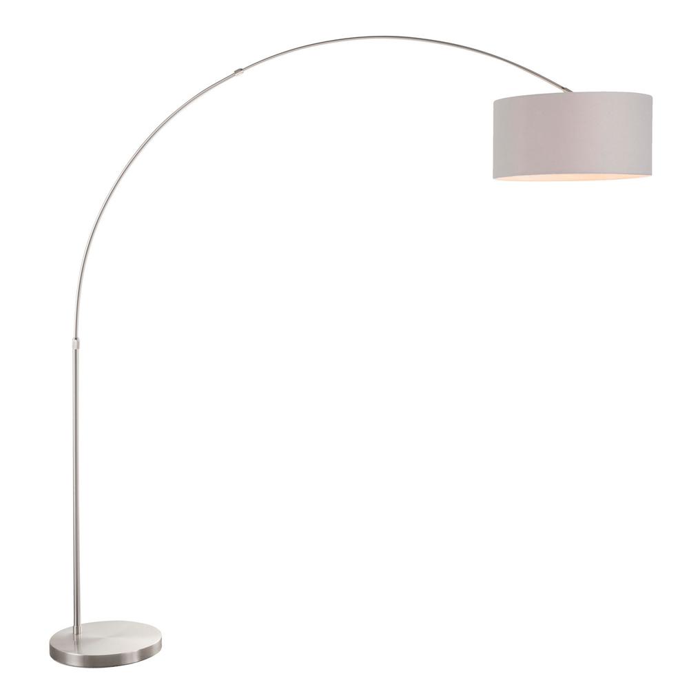 large grey floor lamp